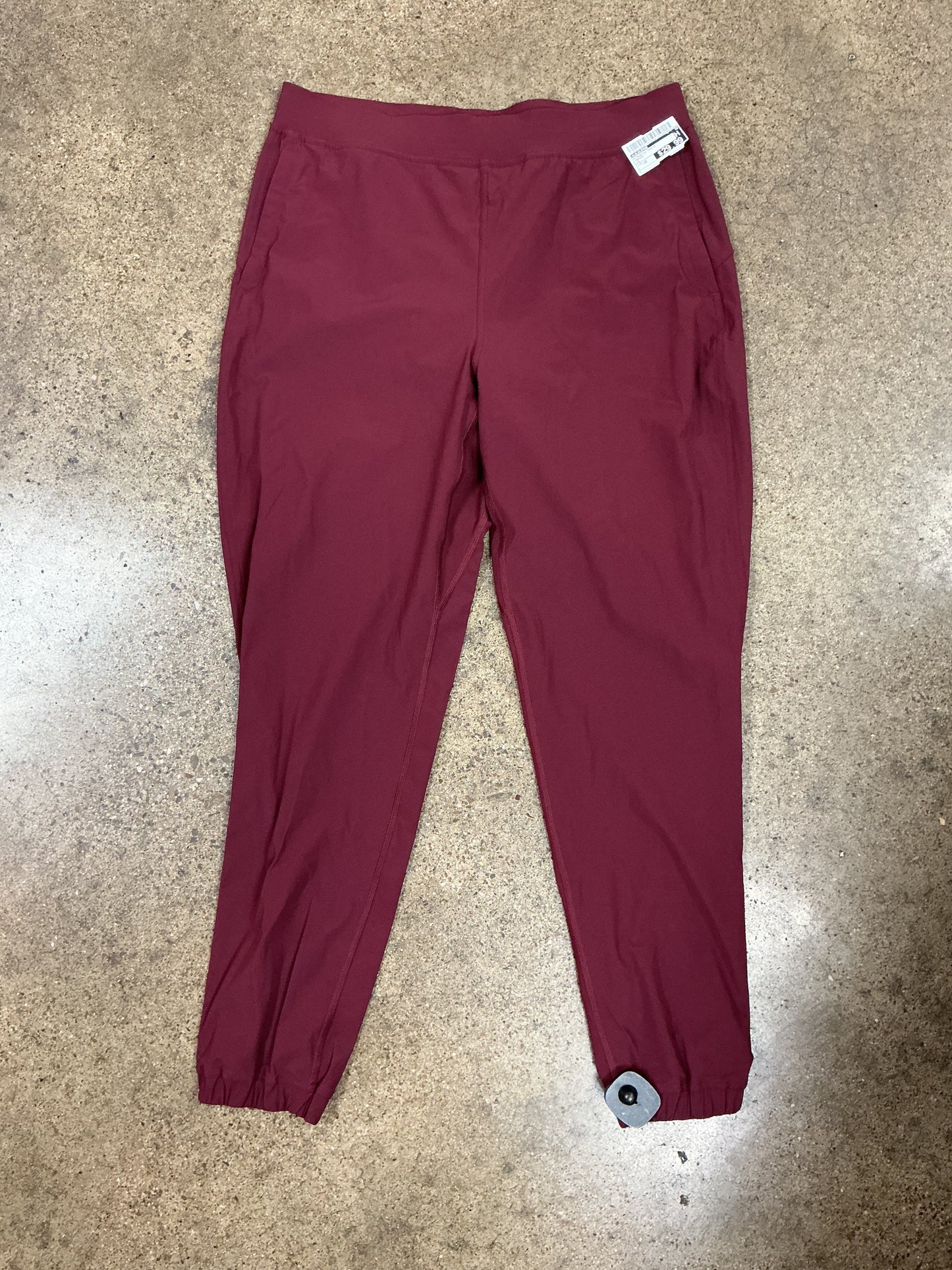Athletic Pants By Lululemon In Maroon, Size:10