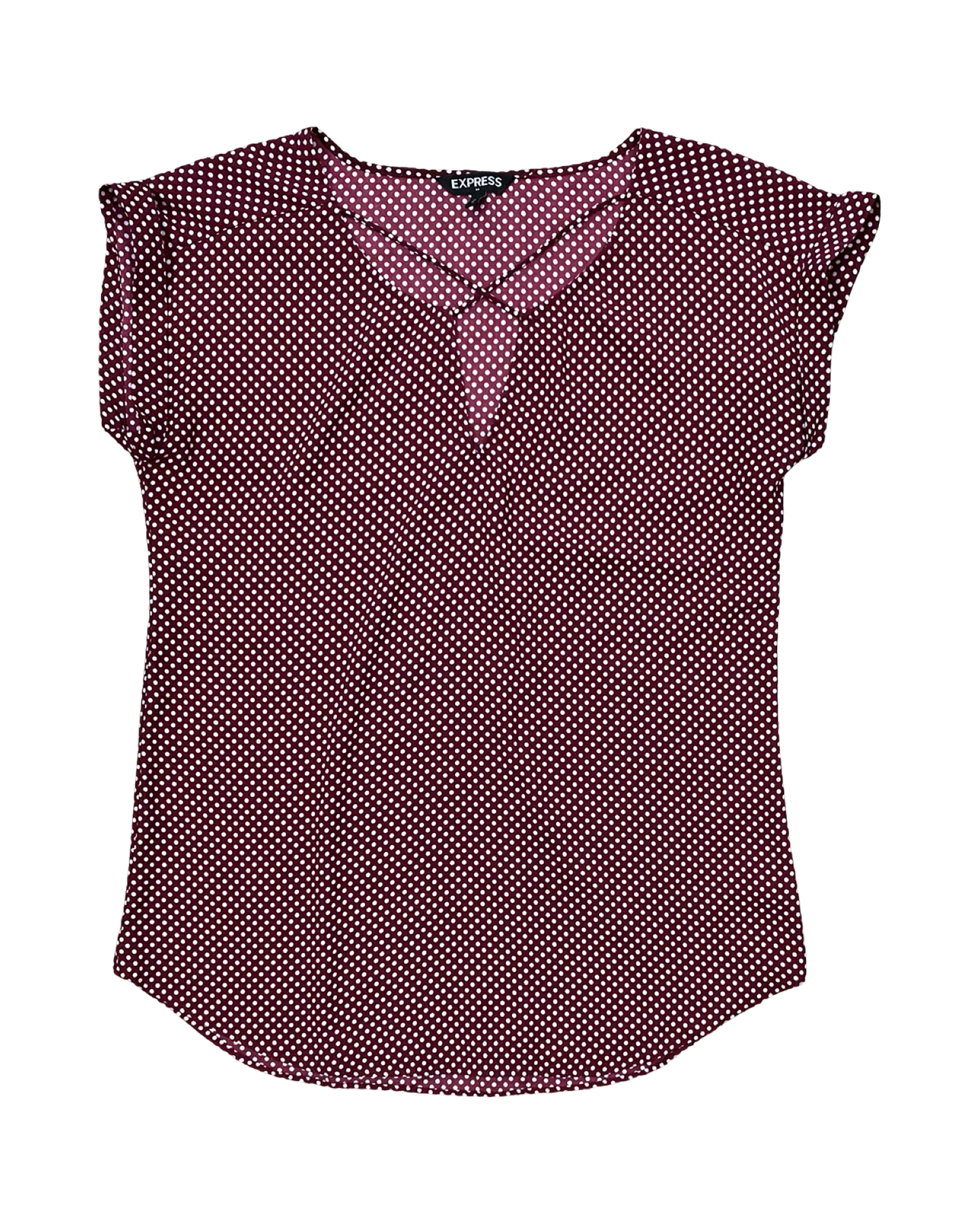 Top Ss By Express In Red & White, Size:M