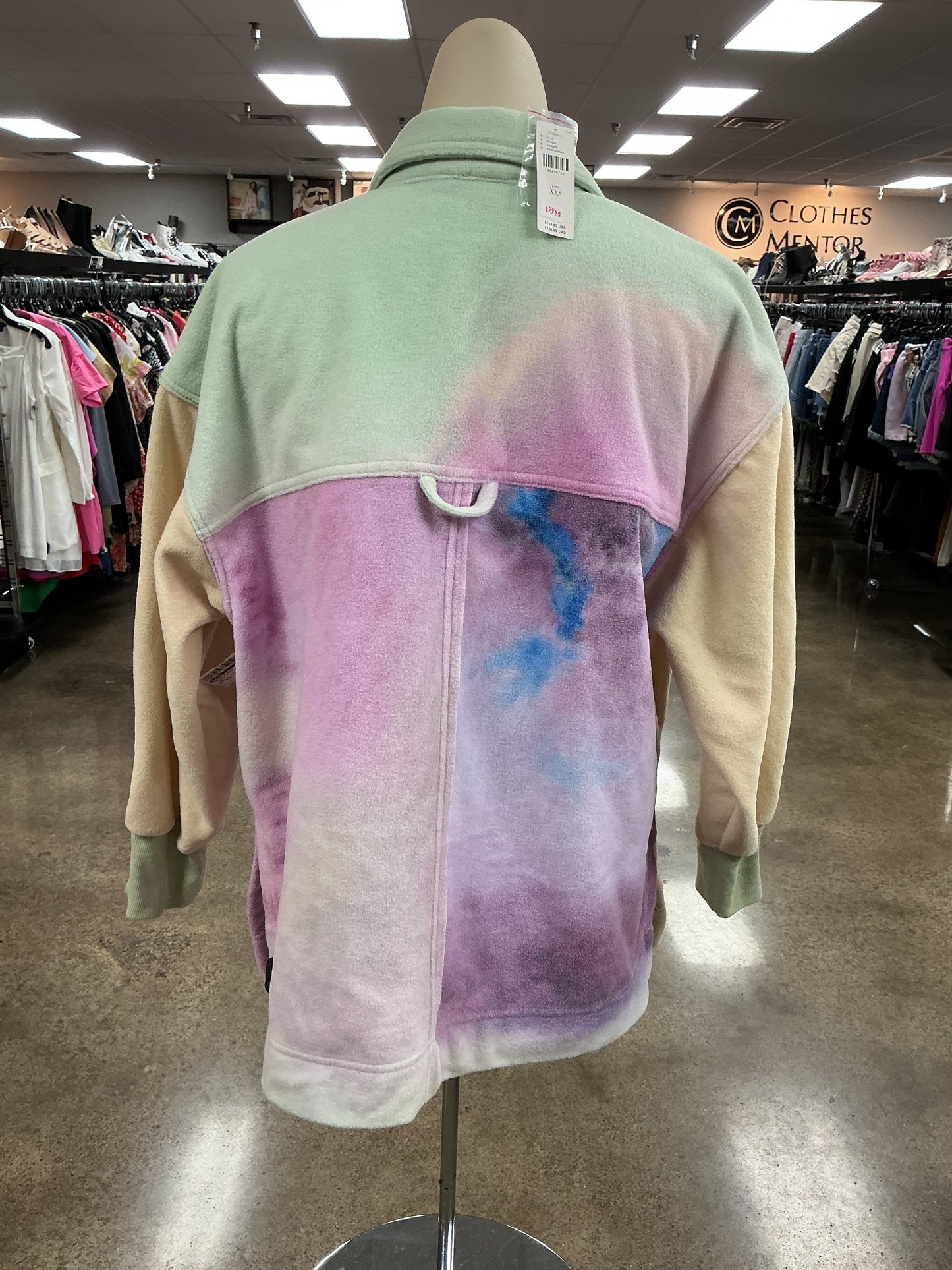 Jacket Fleece By Pilcro In Tie Dye Print, Size:Xxs