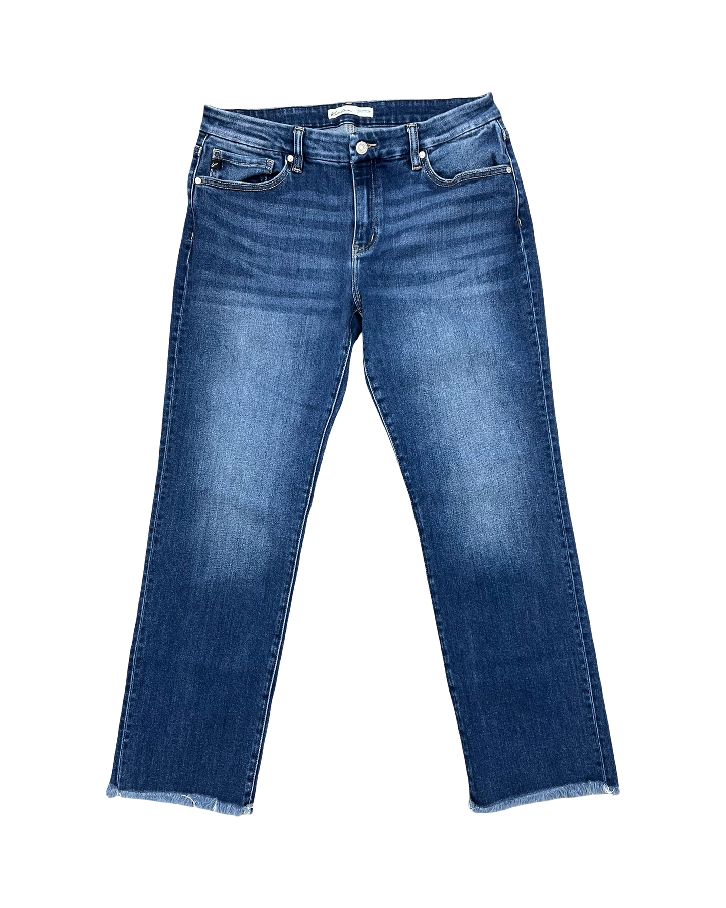 Jeans Straight By Kancan In Blue Denim, Size:12