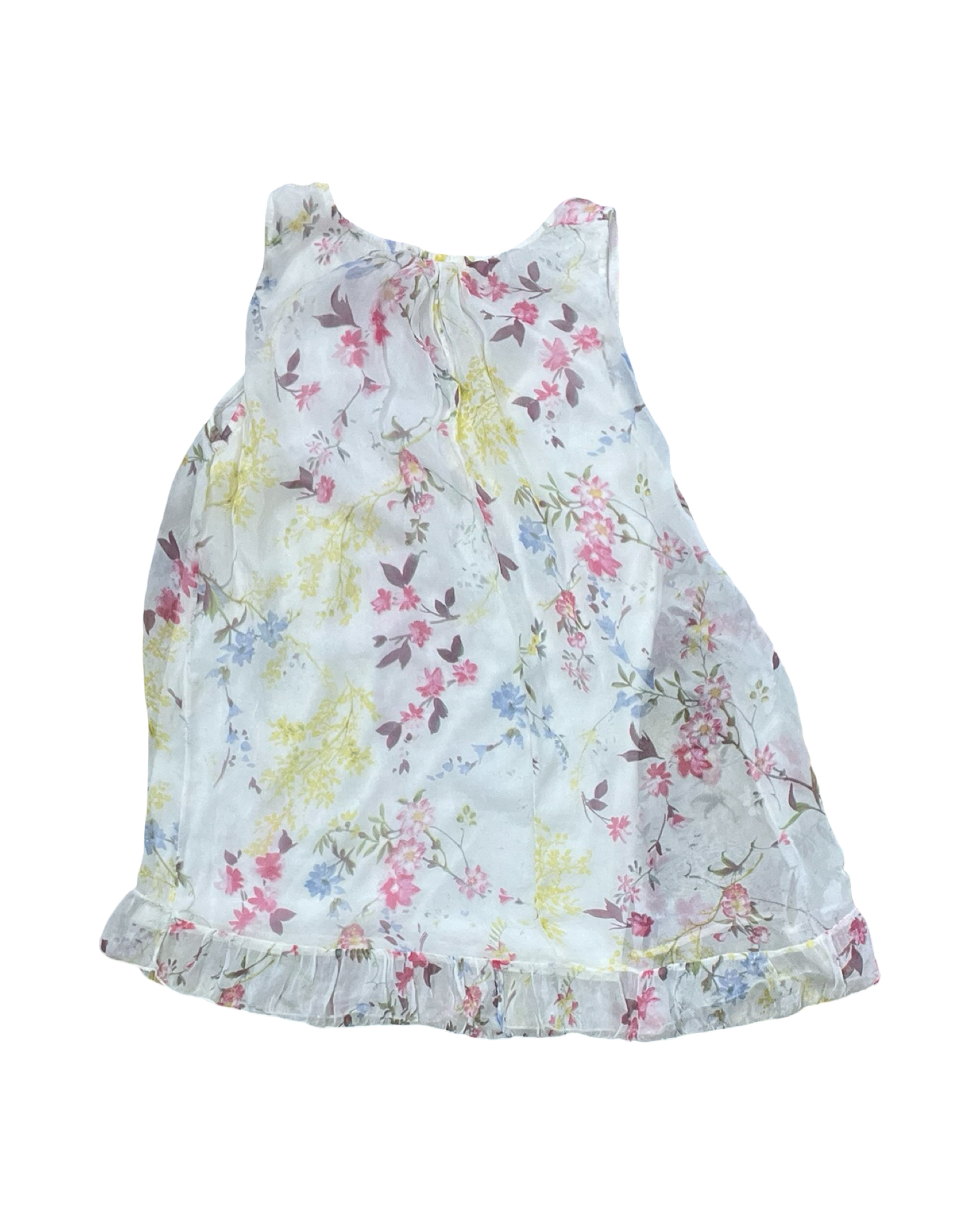 Top Sleeveless By Clothes Mentor In White, Size:S