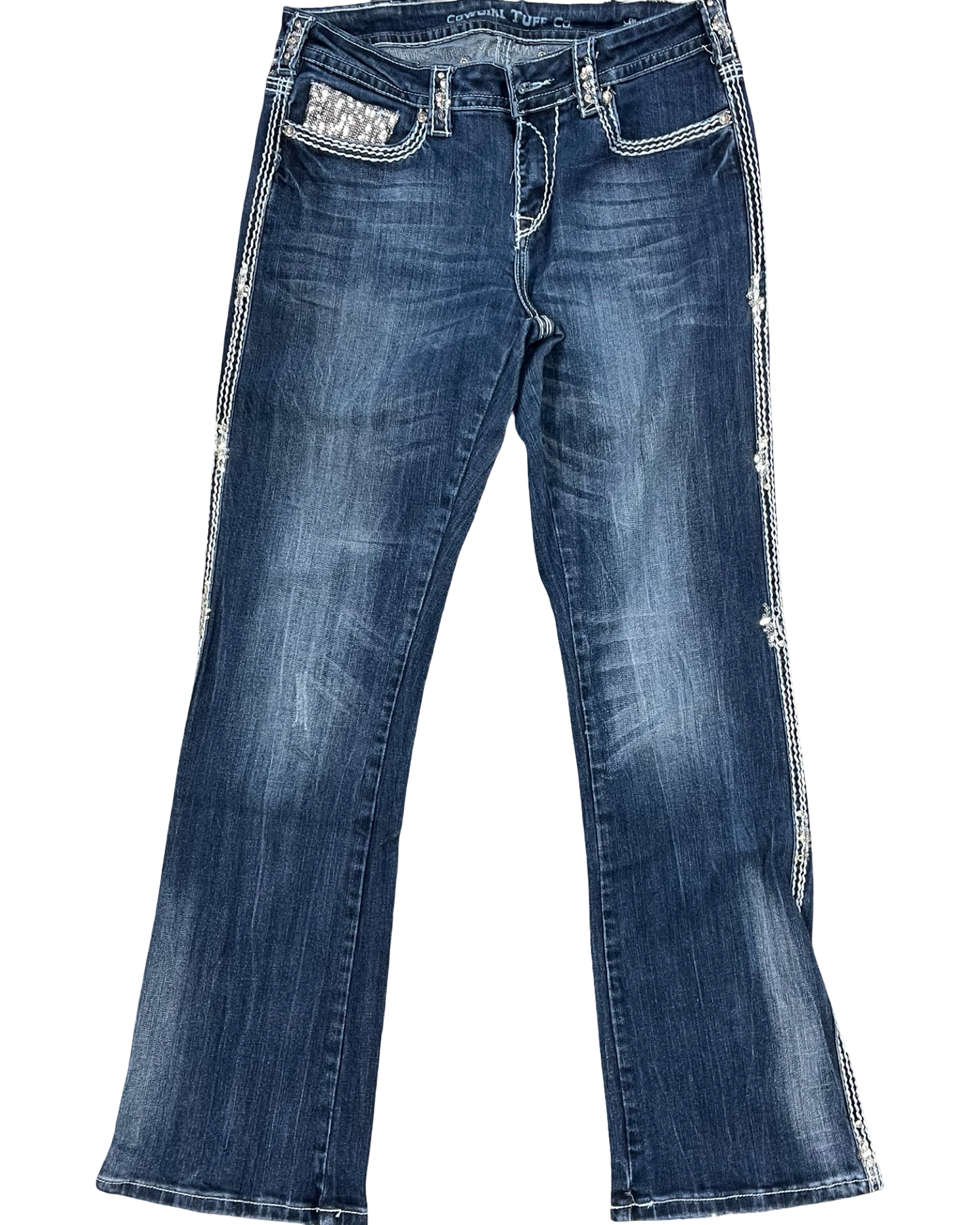 Jeans Boot Cut By Clothes Mentor In Blue Denim, Size:10