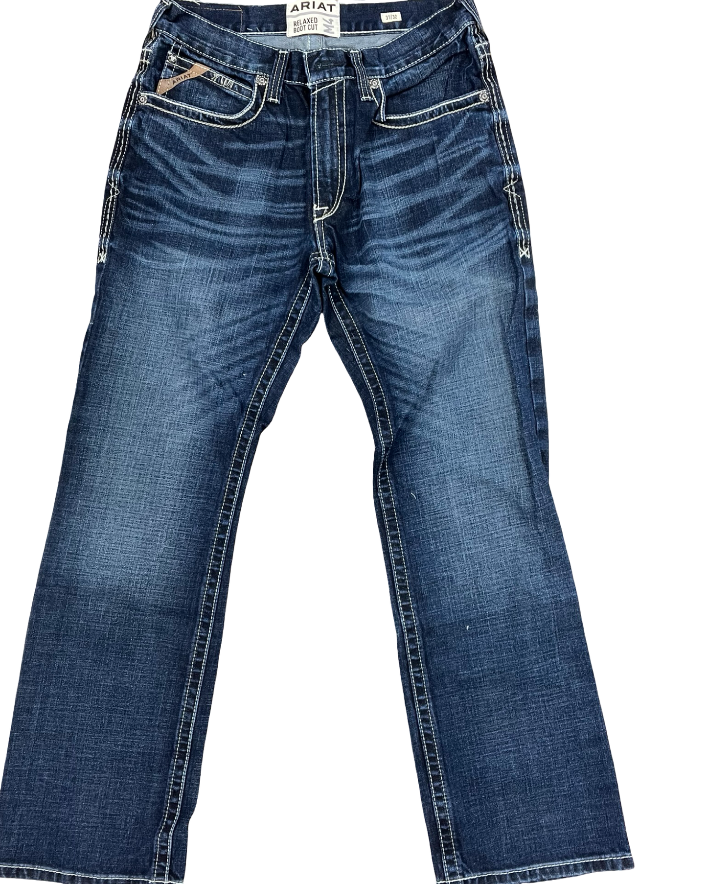 Jeans Boot Cut By Ariat In Blue Denim, Size:12
