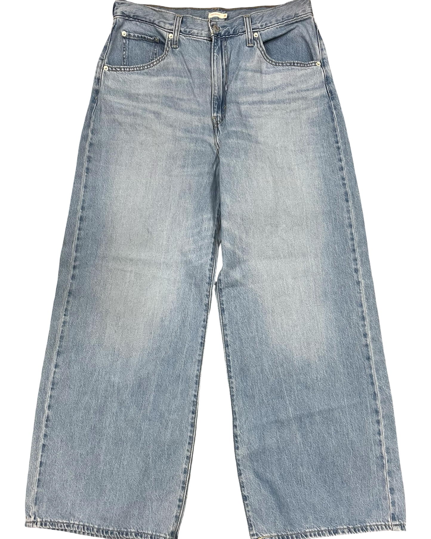 Jeans Boyfriend By Levis In Blue Denim, Size:12
