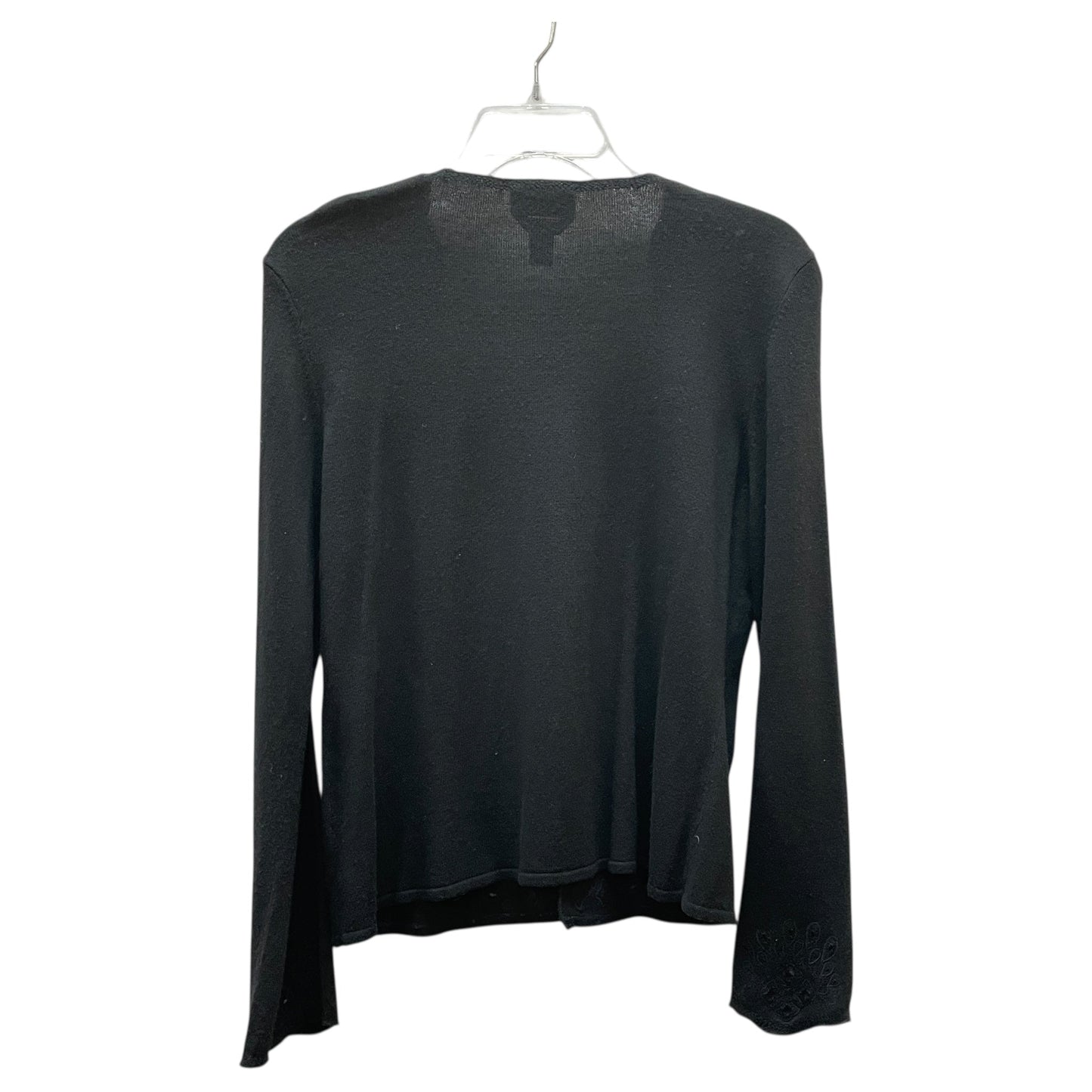 Sweater Cardigan By Talbots In Black, Size:L