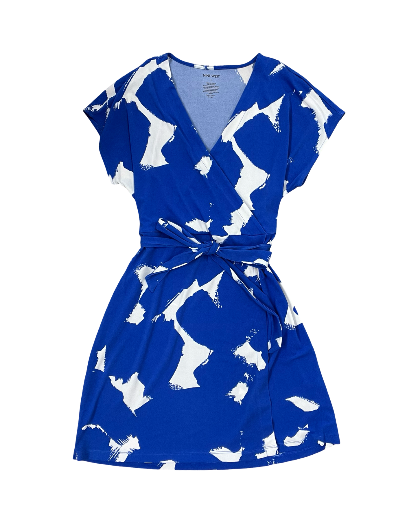 Dress Casual Midi By Nine West In Blue, Size:L