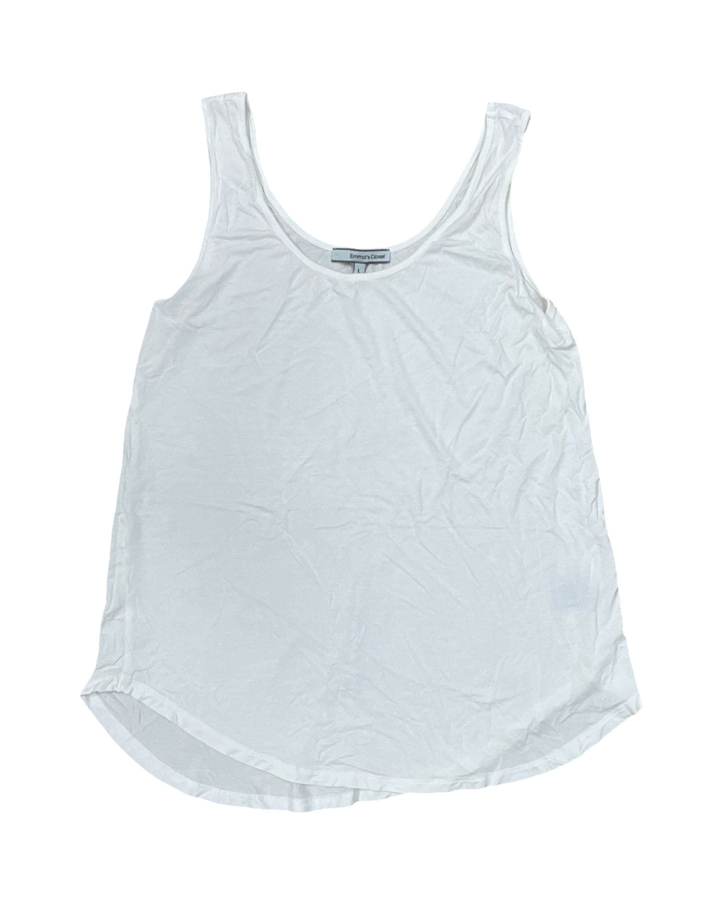 Tank Top By Emmas Closet In White, Size:L