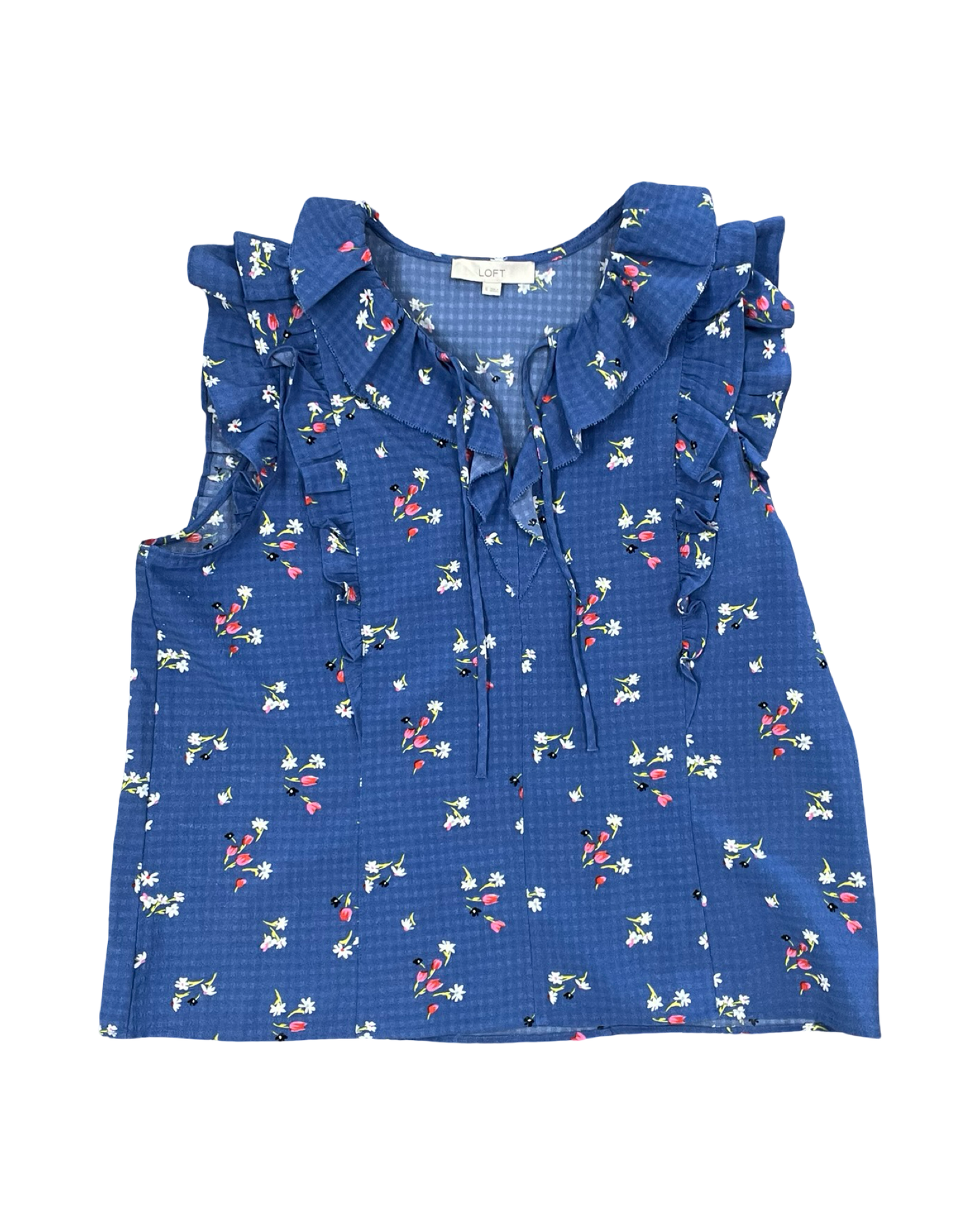 Top Sleeveless By Loft In Blue, Size:Xl