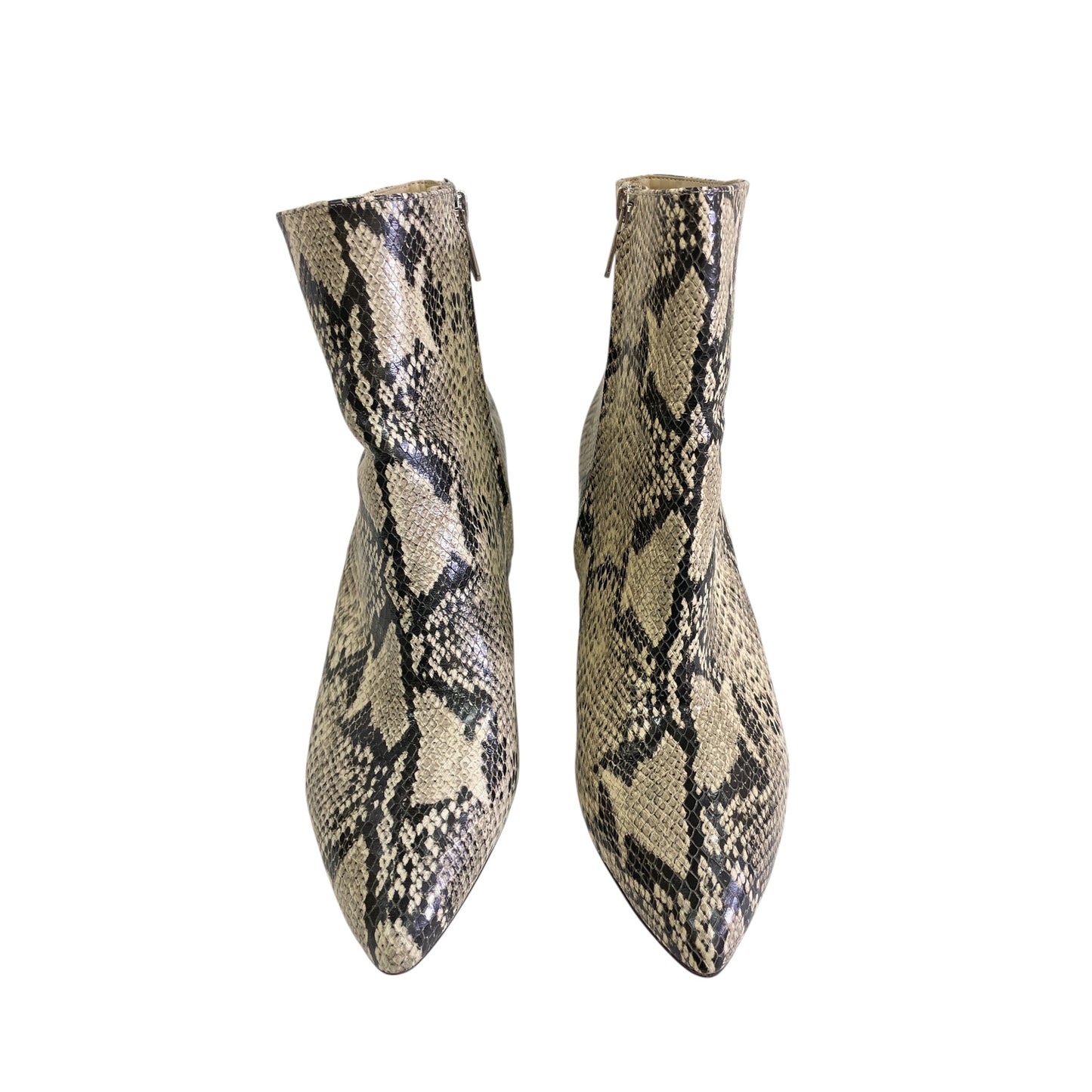 Boots Ankle Heels By Sam Edelman In Snakeskin Print, Size:9