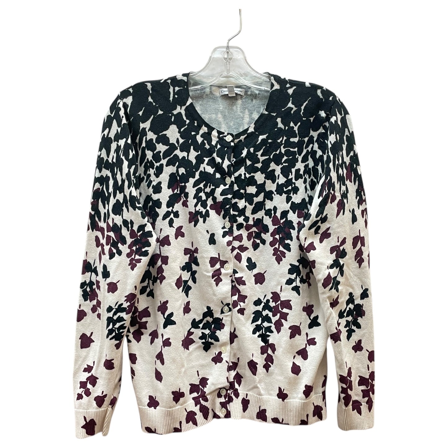 Sweater By Croft And Barrow In Black & Cream, Size:M