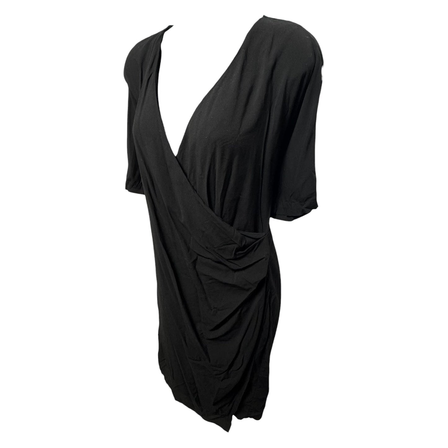 Faux Wrap Midi Dress By James Perse In Black, Size: M