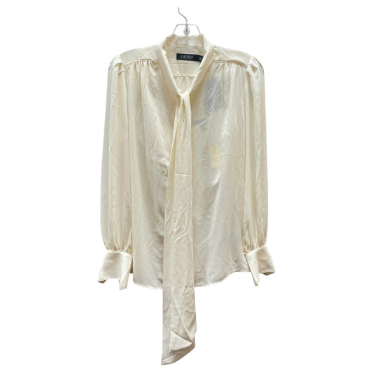 Top 2Pc Ls By Lauren By Ralph Lauren In Cream, Size:Sp
