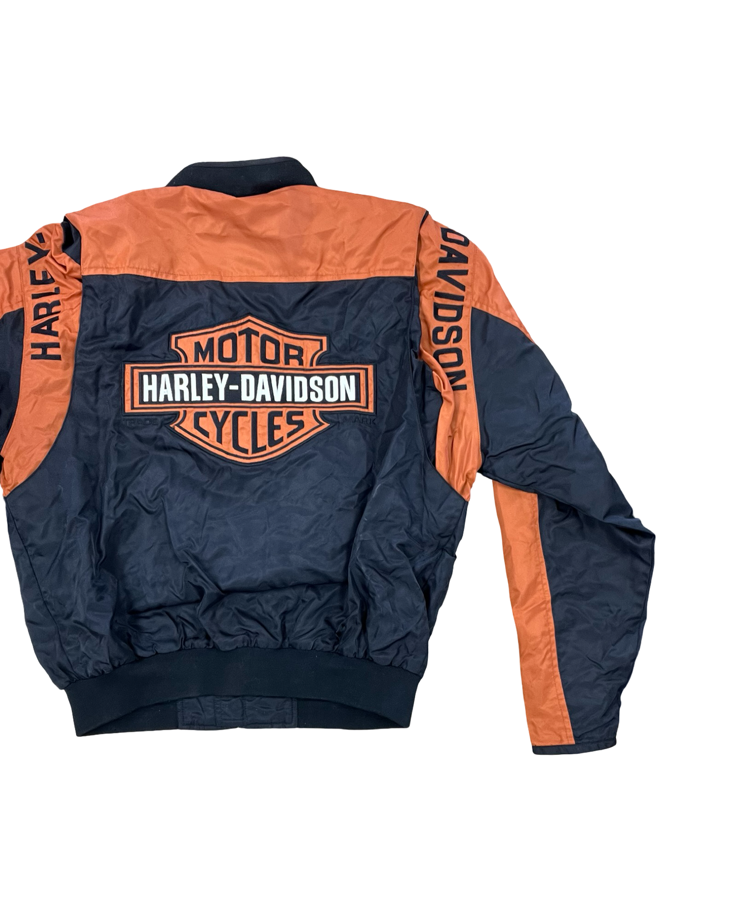 Jacket Other By Harley Davidson In Black & Orange, Size:M