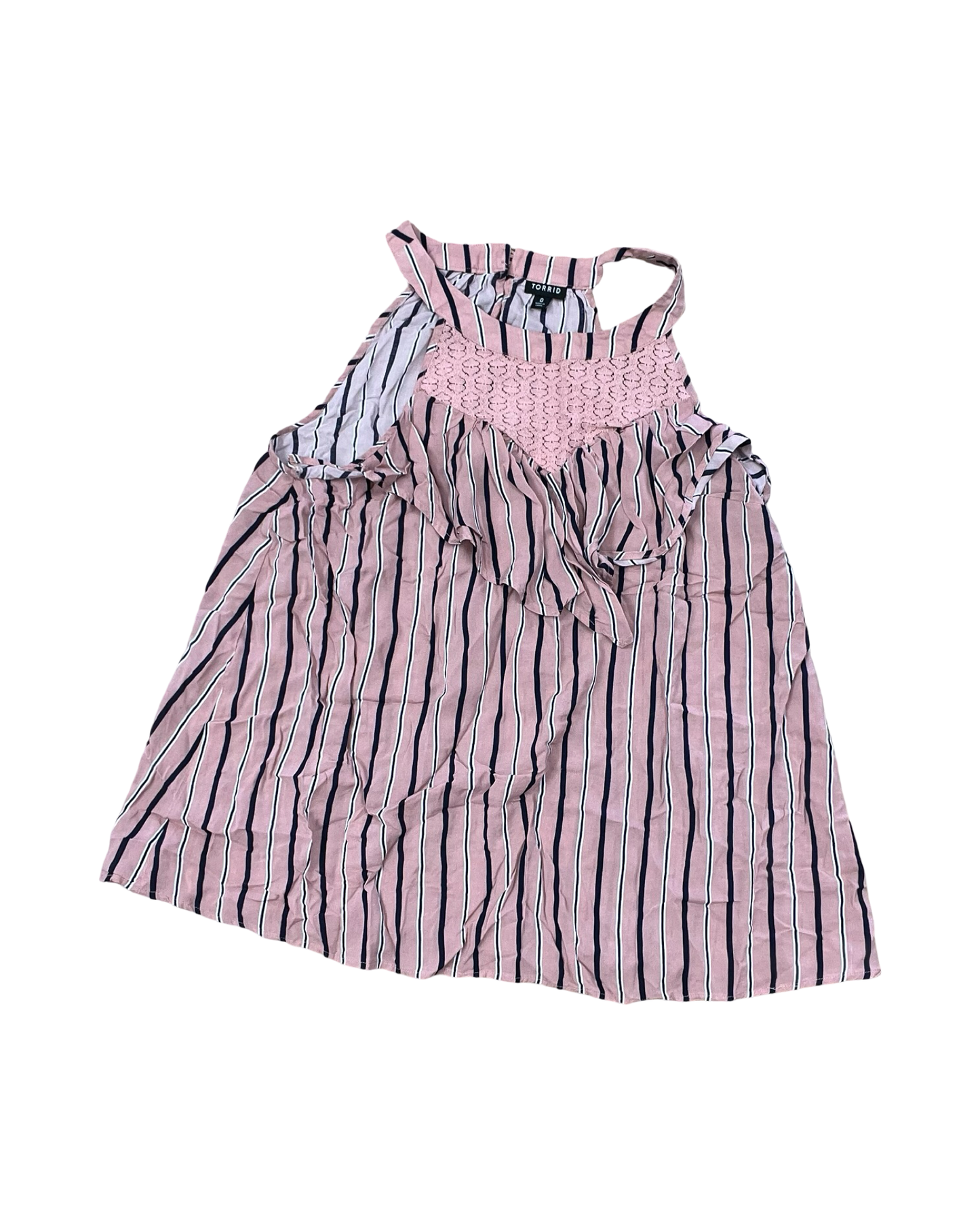 Top Sleeveless By Torrid In Blue & Pink, Size:L