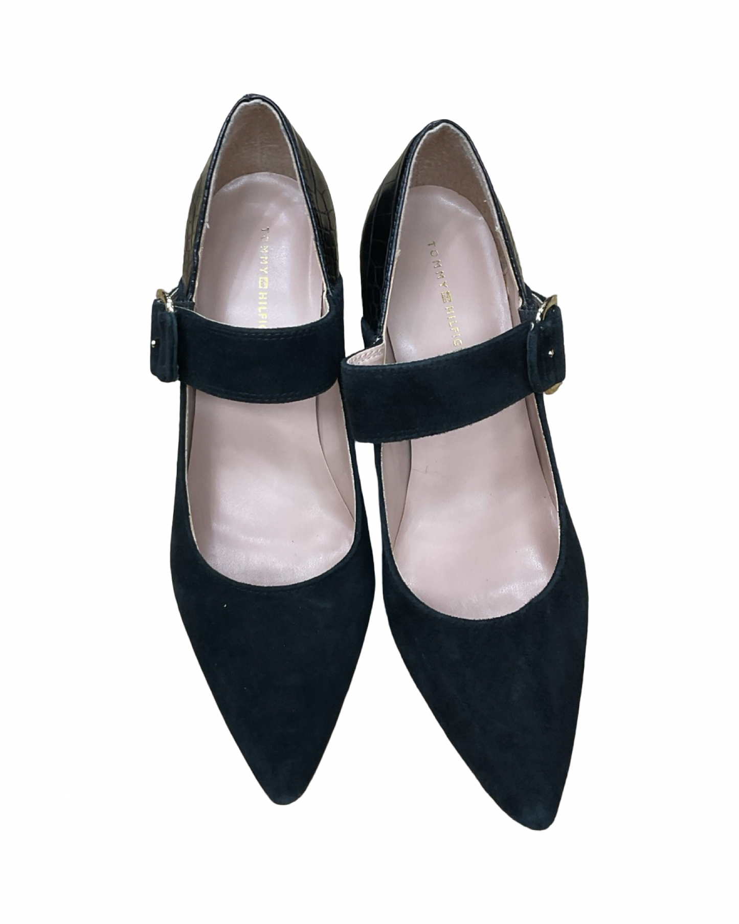 Shoes Heels Block By Tommy Hilfiger In Black, Size:8