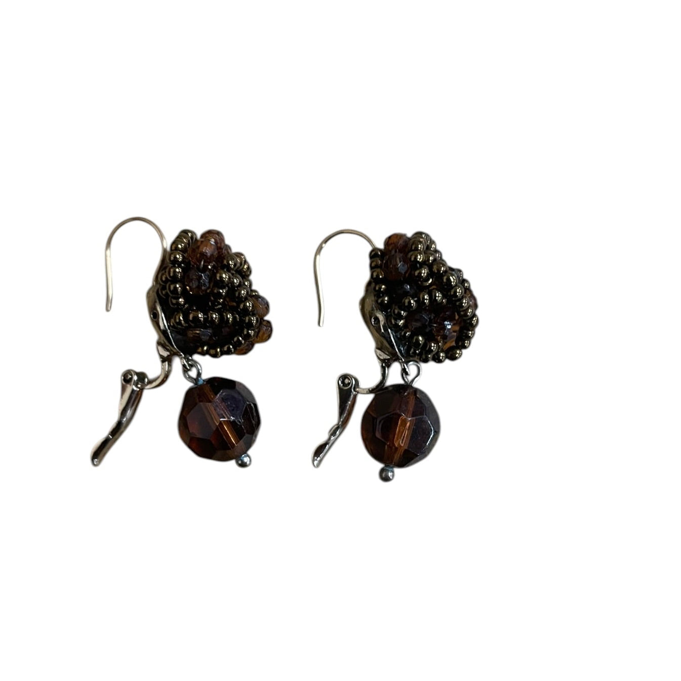 Earrings Dangle/Drop By Clothes Mentor In Brown & Gold
