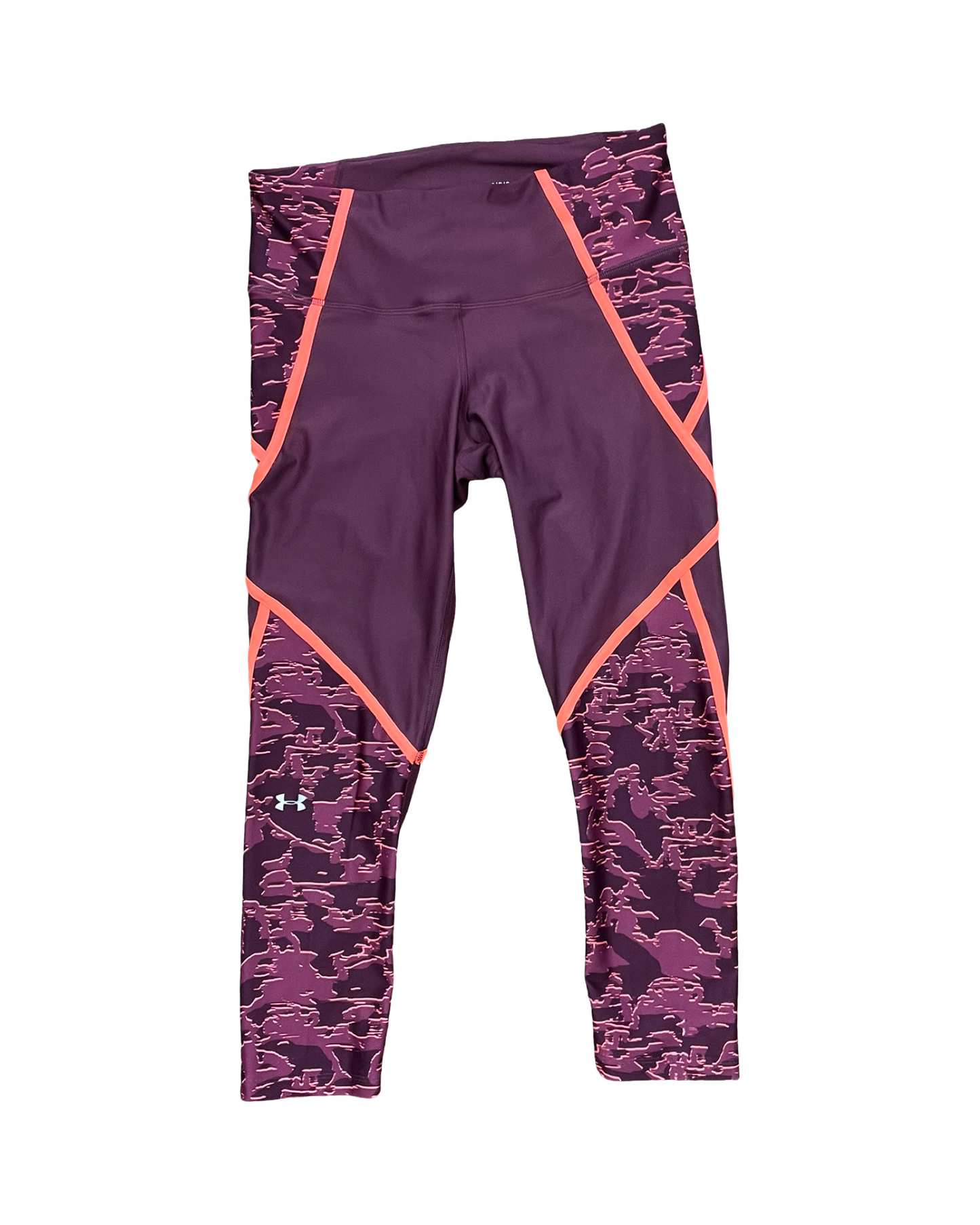 Athletic Capris By Under Armour In Maroon, Size:L