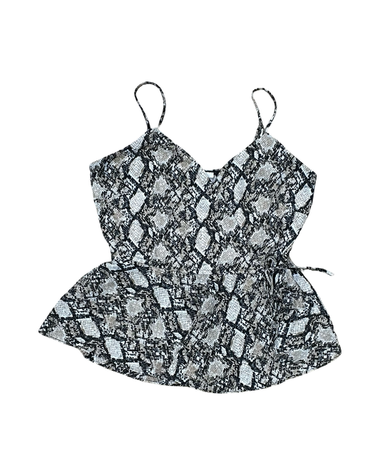 Top Sleeveless By Maurices In Snakeskin Print, Size:S