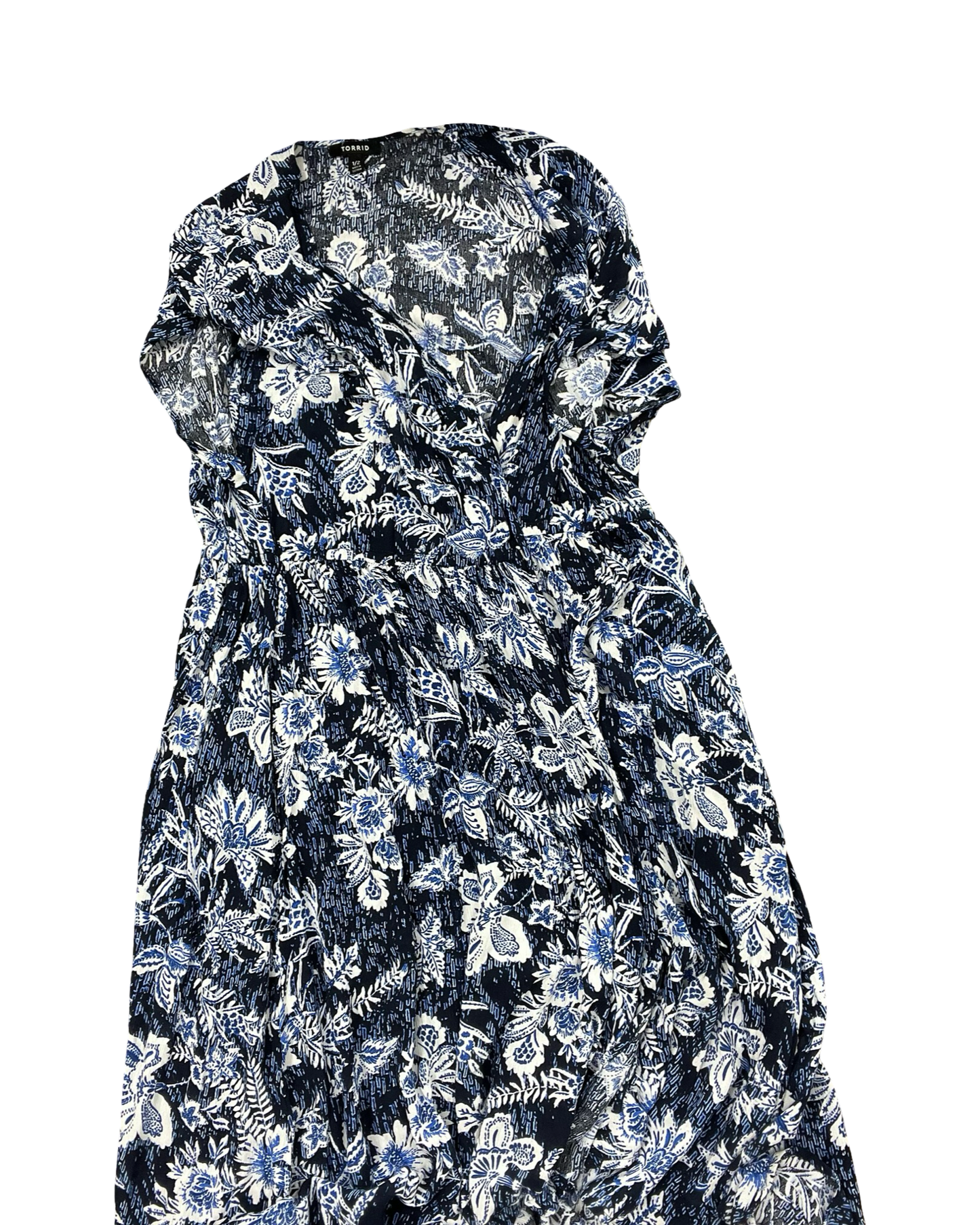 Cardigan By Torrid In Blue & White, Size:L