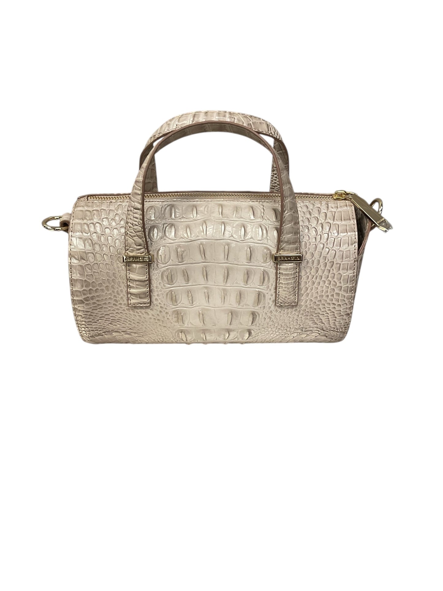 Handbag Designer By Brahmin In Cream, Size:Small