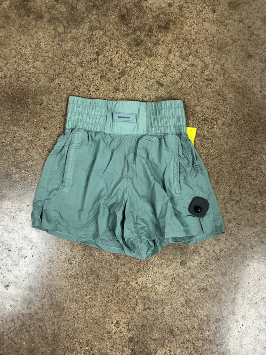 Athletic Shorts By Lululemon In Green, Size:4