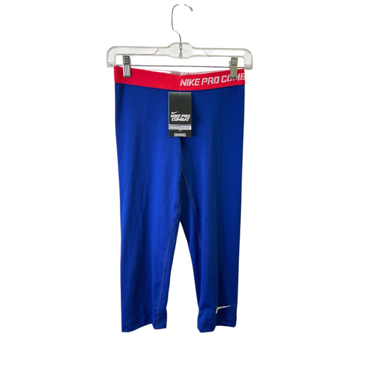 Athletic Leggings Capris By Nike In Blue, Size:S