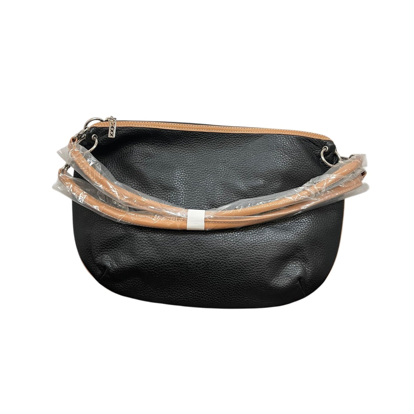 Handbag Leather By Maxx New York In Black, Size:Medium