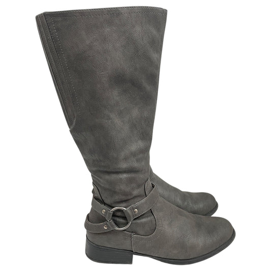Boots Knee Flats By Life Stride In Grey, Size:8