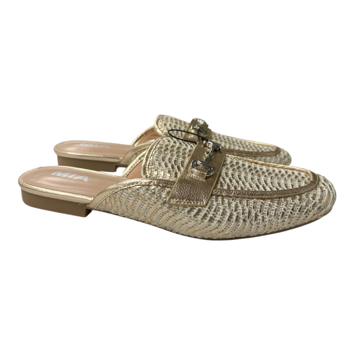 Shoes Flats By Mia In Gold, Size:8