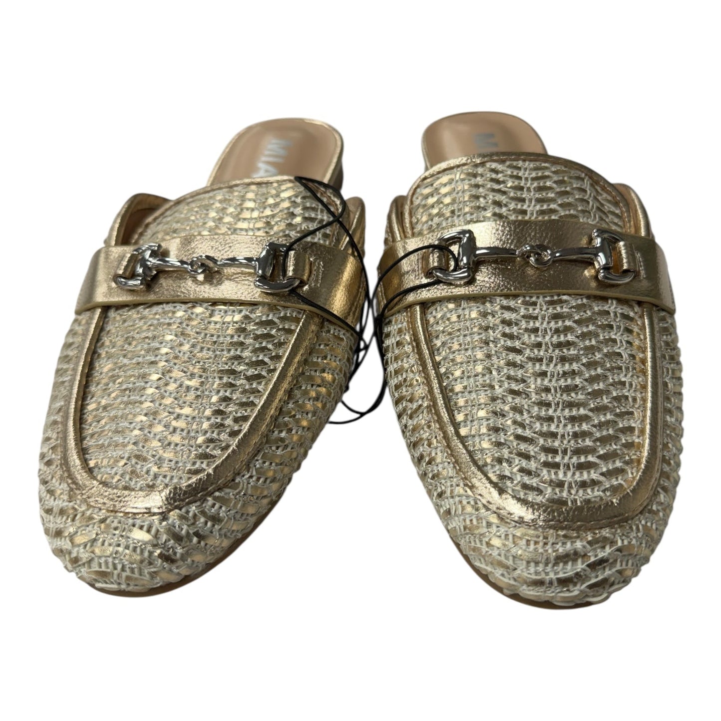 Shoes Flats By Mia In Gold, Size:8