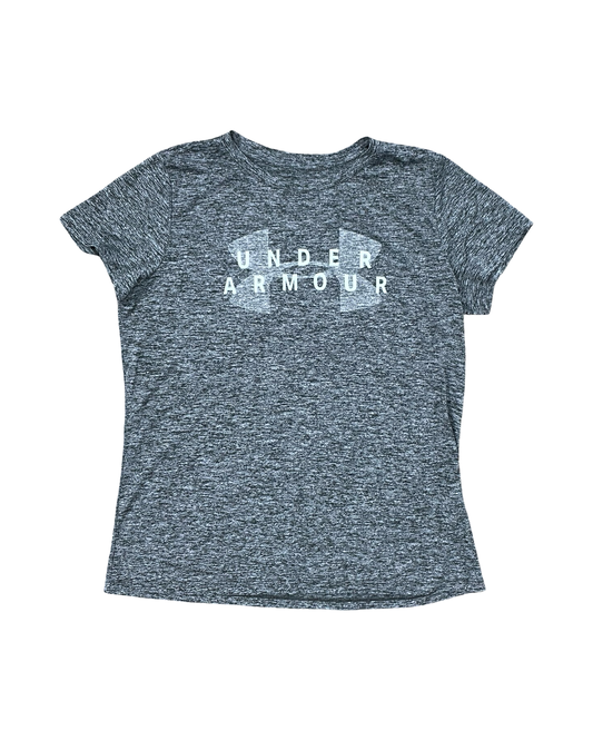 Athletic Top Ss By Under Armour In Grey, Size:L