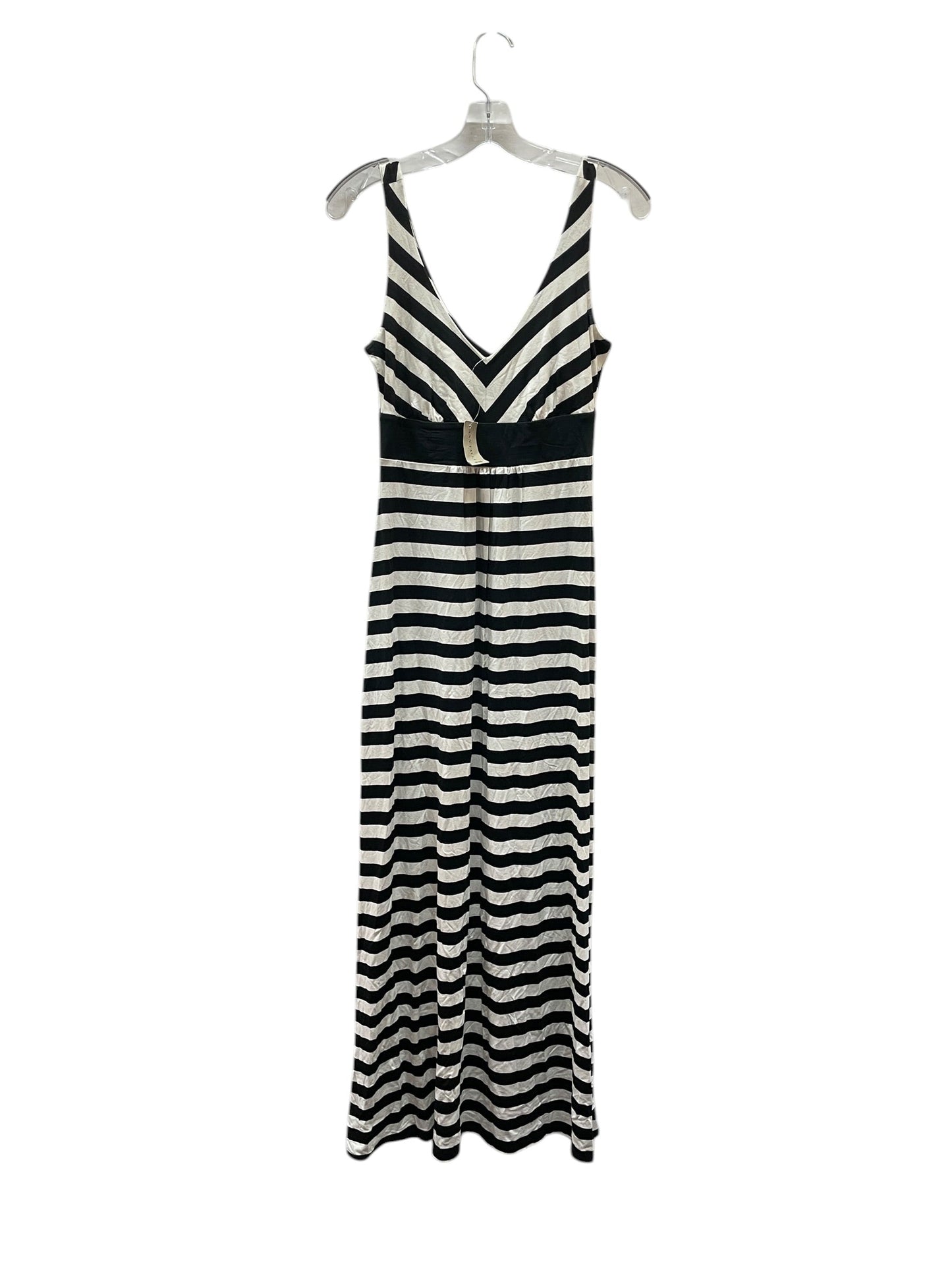 Dress Casual Maxi By Ann Taylor In Black & White, Size:Xs