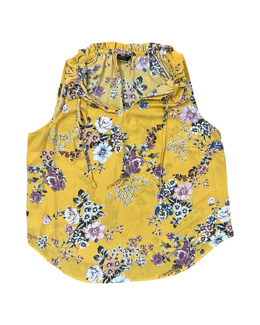 Top Sleeveless By Torrid In Yellow, Size:L