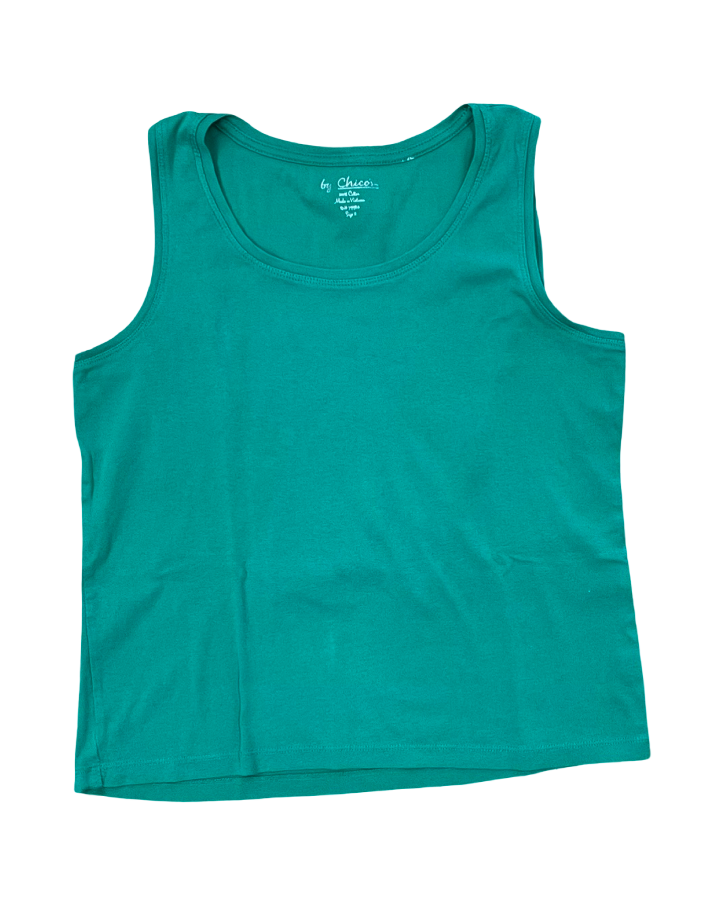 Tank Top By Chicos In Green, Size:L