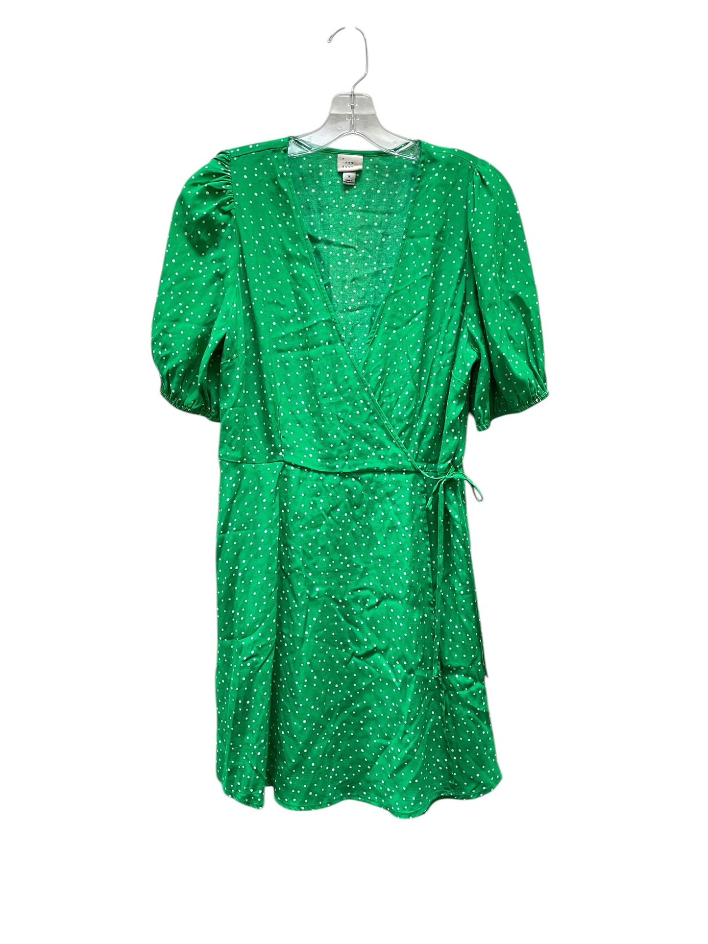 Dress Casual Midi By A New Day In Green & White, Size:M