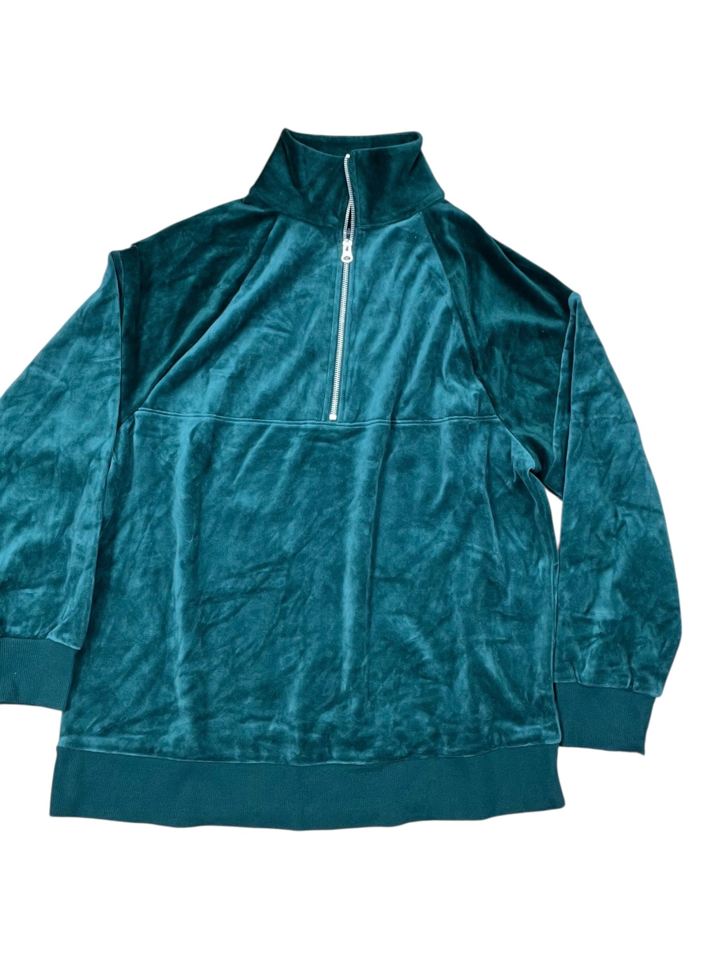 Sweatshirt Collar By Wild Fable In Green, Size:M