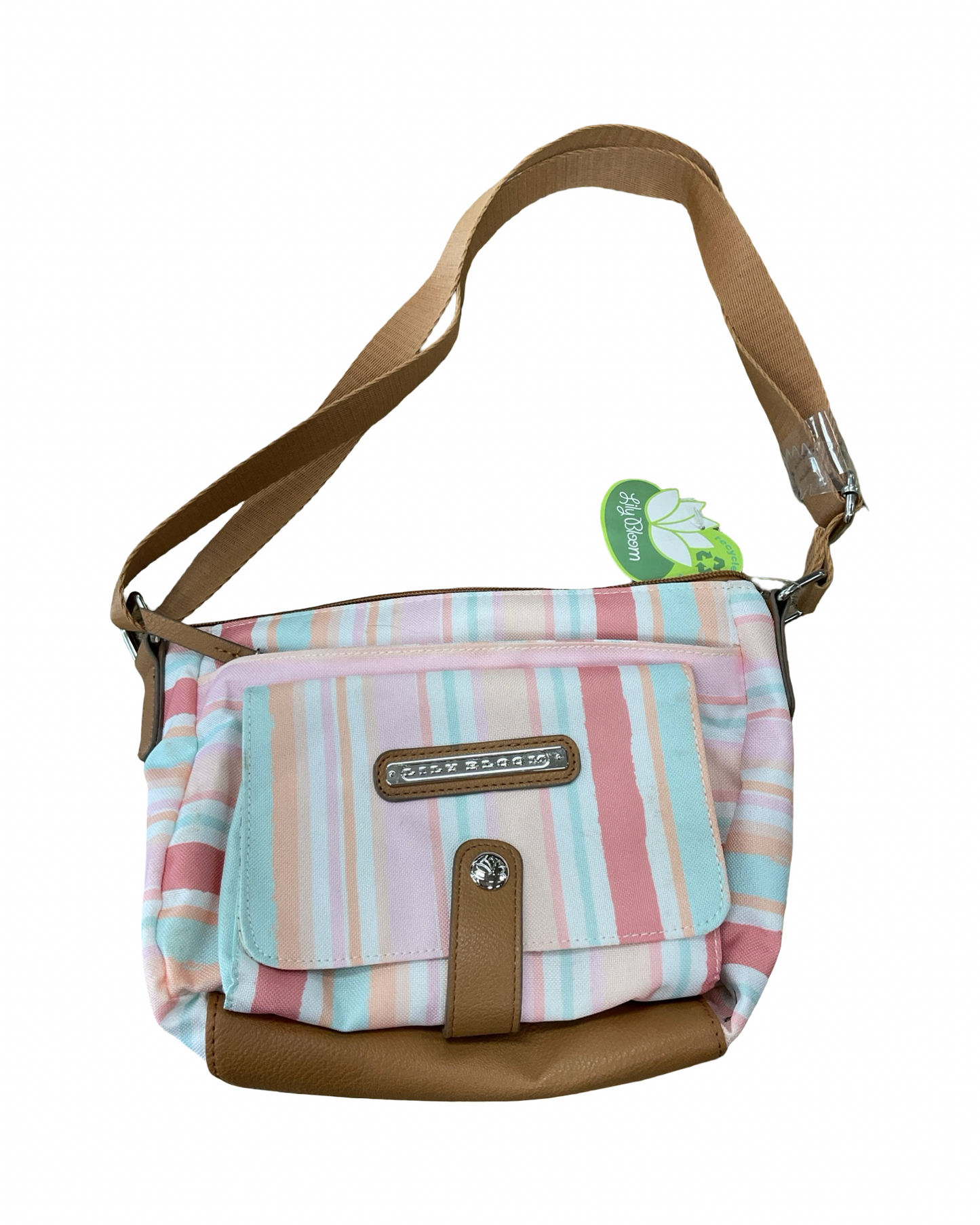 Crossbody By Lily Bloom In Pink & Tan, Size:Small