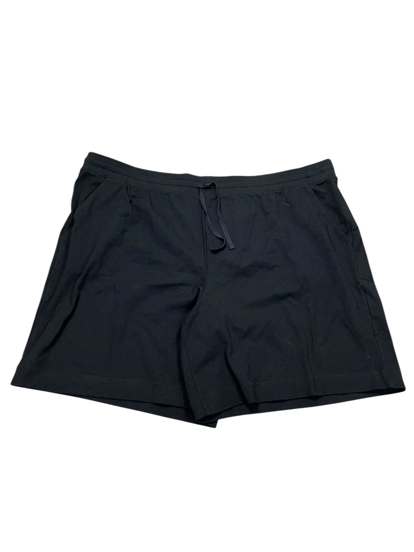 Athletic Shorts By Karen Scott In Black, Size:3X