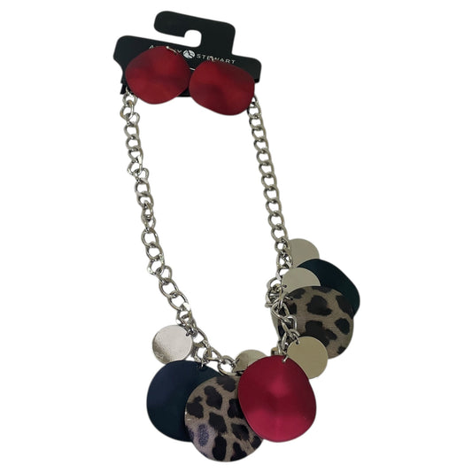 Necklace Set By Ashley Stewart In Black & Red, Size:02 Piece Set