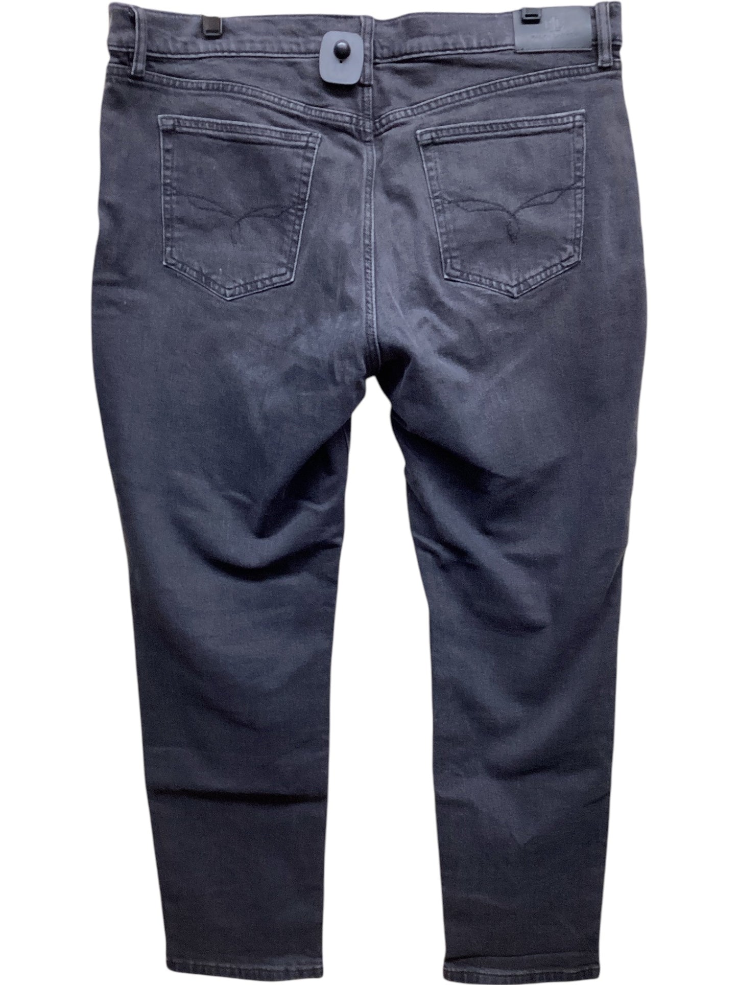 Jeans Straight By Lauren By Ralph Lauren In Black Denim, Size: 14