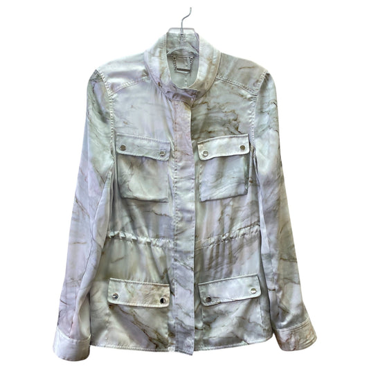 Jacket Shirt By Elie Tahari In Ombre Print, Size:S