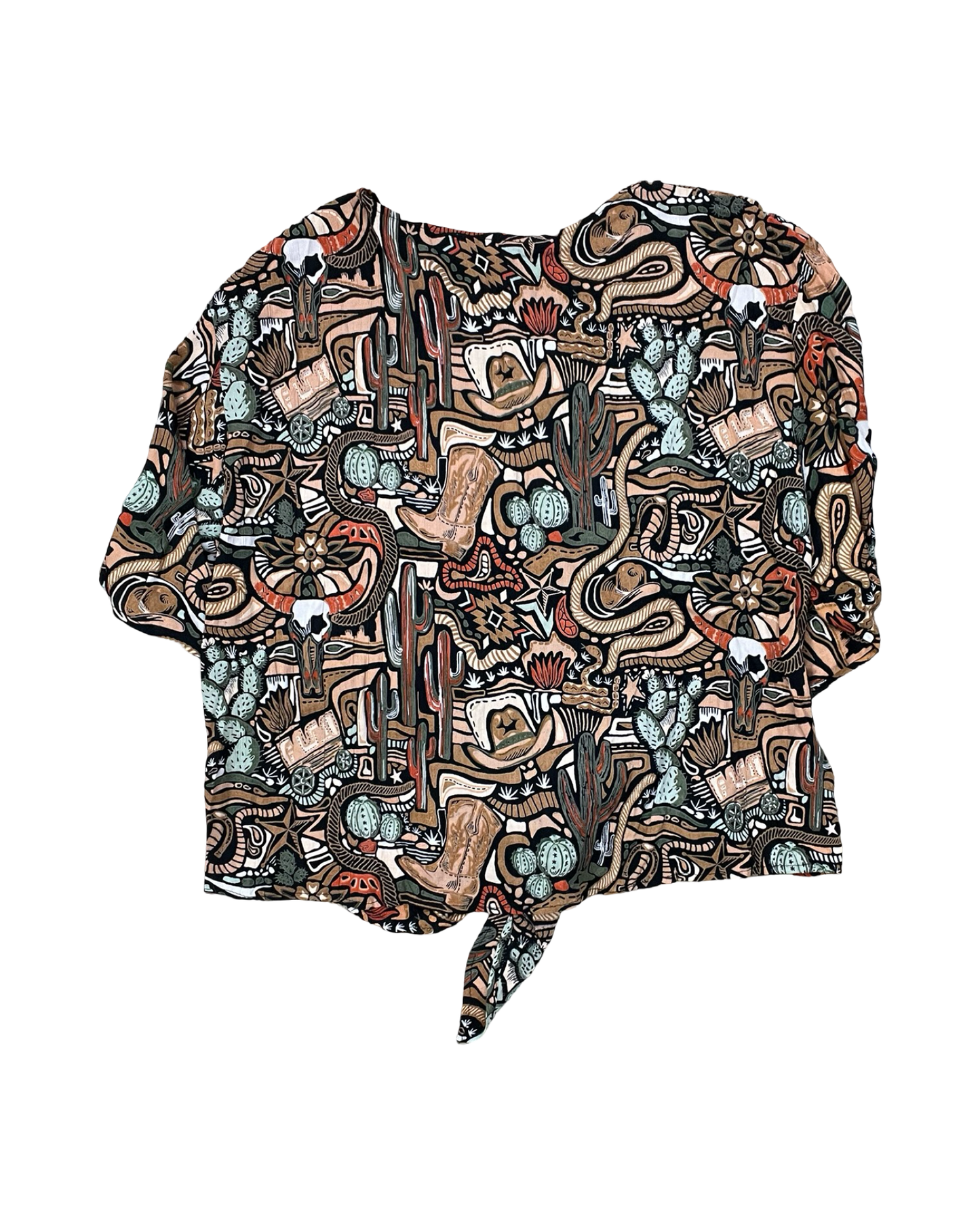 Top Ss By Lola In Black & Brown, Size:Xl