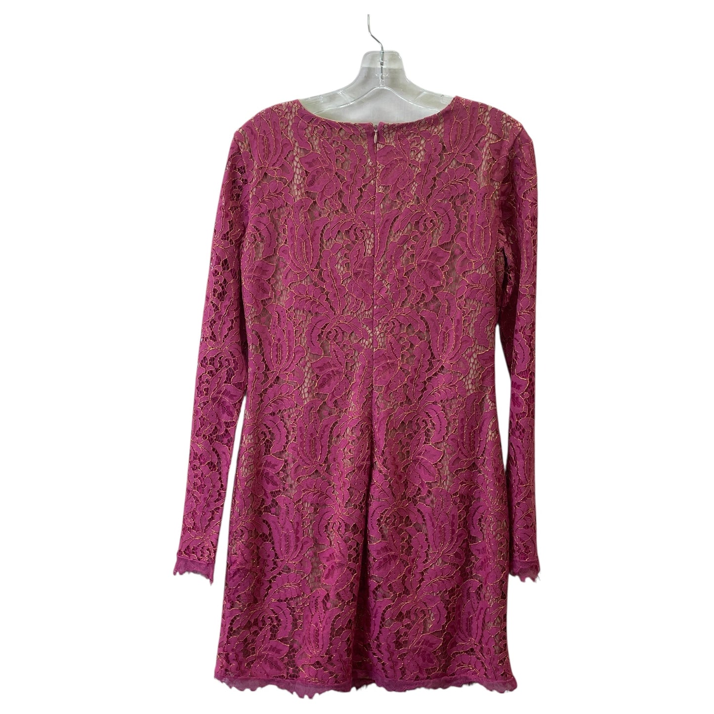 Dress Party Midi By Dress The Population In Pink, Size:M