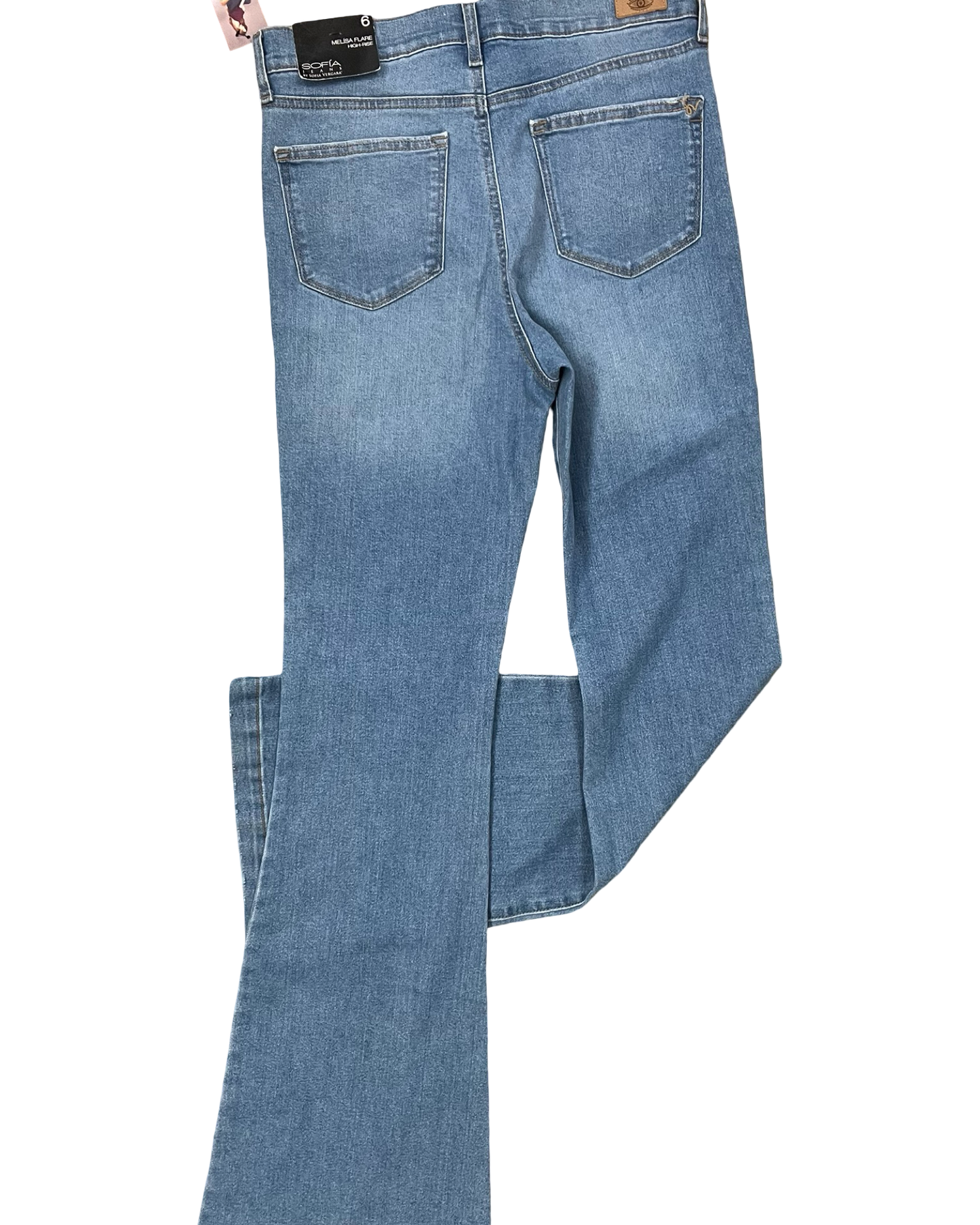 Jeans Flared By Sofia By Sofia Vergara In Blue Denim, Size:6