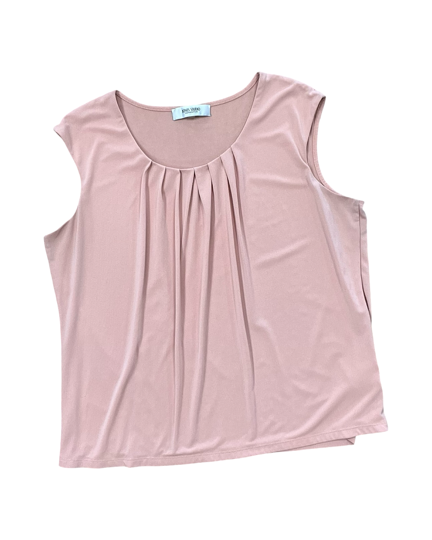 Top Sleeveless By Jones Studio In Peach, Size:Xl