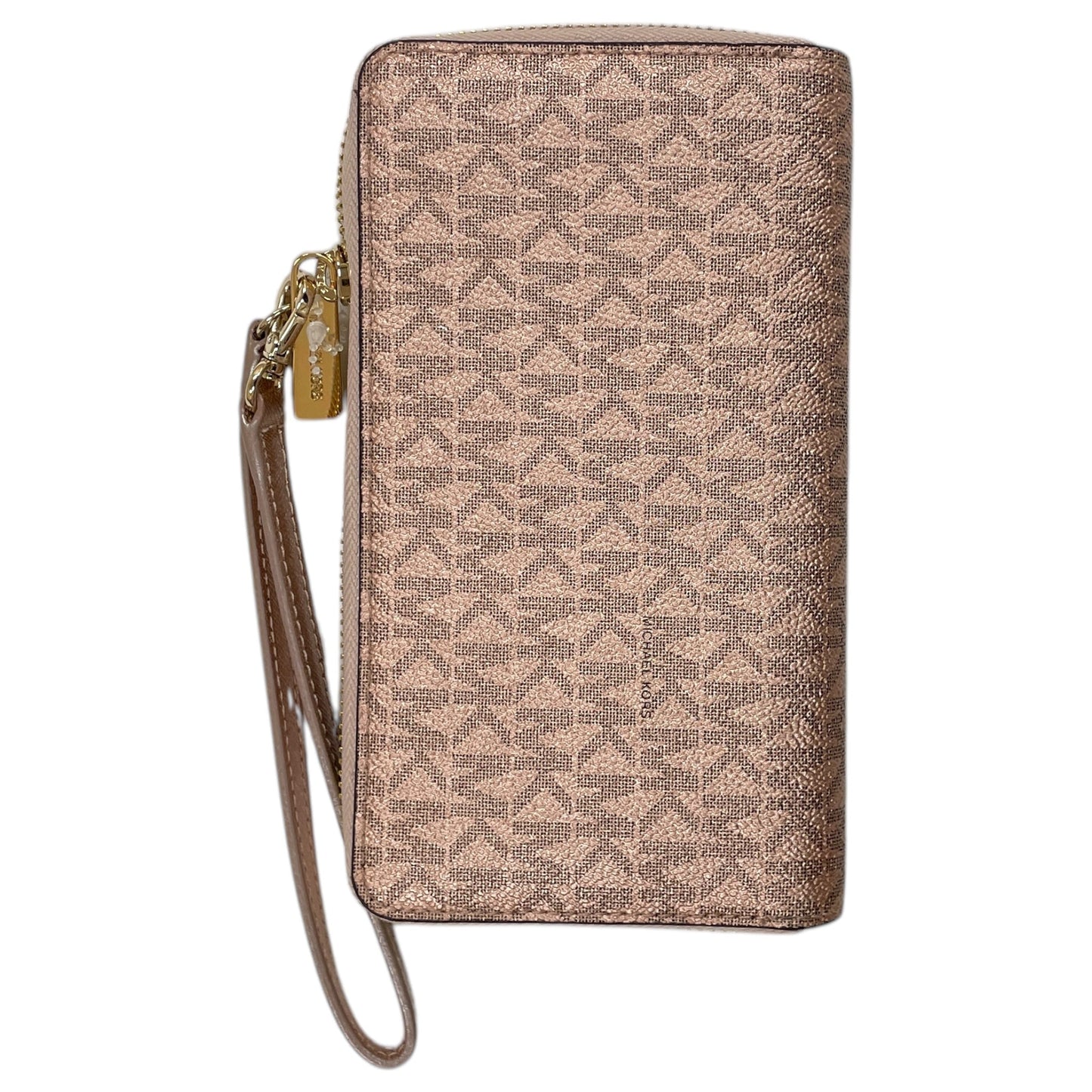 Wristlet Designer By Michael Kors In Rose Gold, Size:Large