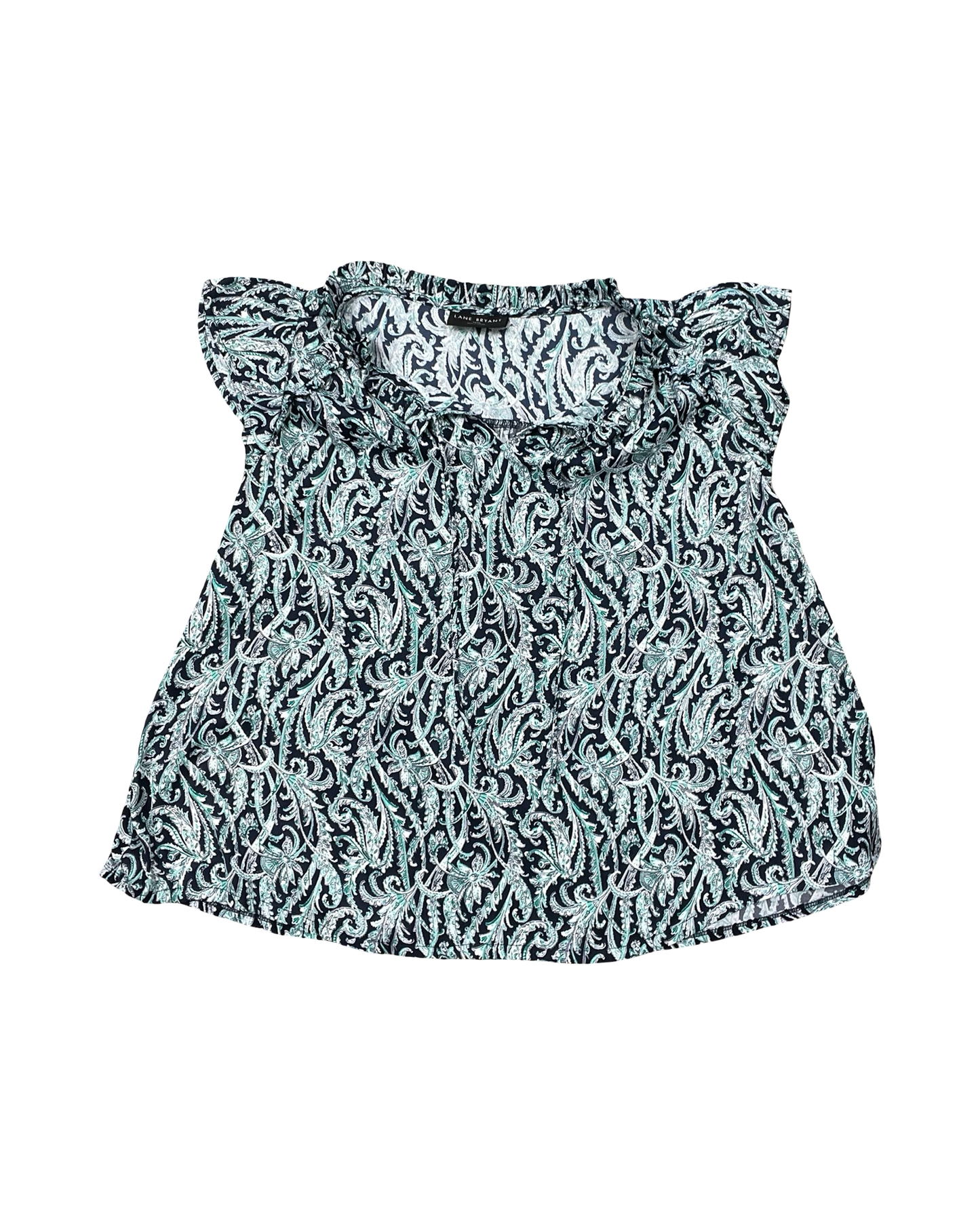 Top Ss By Lane Bryant In Blue & Green, Size:Xl