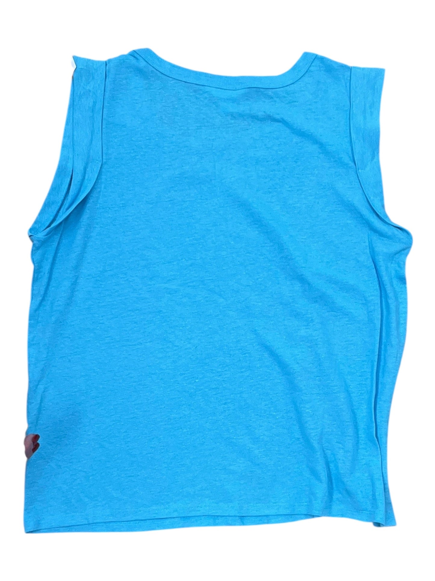 Top Sleeveless By Time And Tru In Blue, Size:L