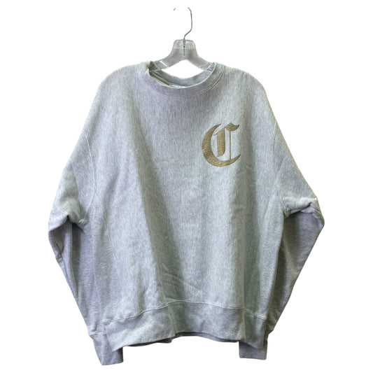 Athletic Sweatshirt Crewneck By Champion In Grey, Size:Xl