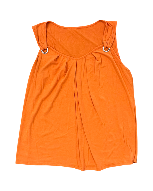 Top Sleeveless By Clothes Mentor In Orange, Size:M